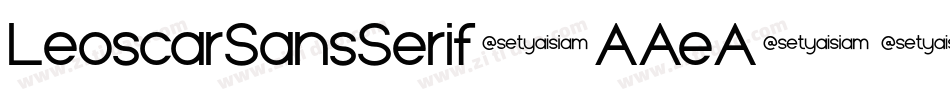 LeoscarSansSerif-AAeA字体转换
