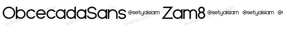 ObcecadaSans-Zam8字体转换
