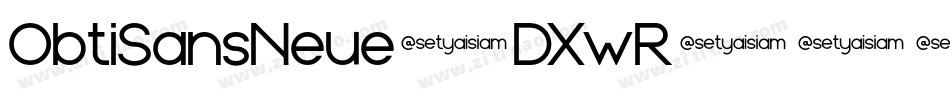 ObtiSansNeue-DXwR字体转换