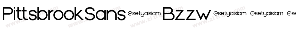 PittsbrookSans-Bzzw字体转换