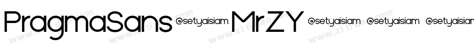 PragmaSans-MrZY字体转换