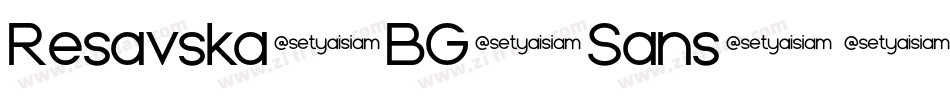 Resavska-BG-Sans字体转换