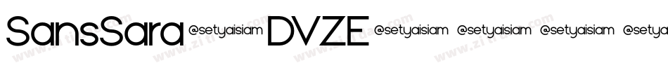 SansSara-DVZE字体转换