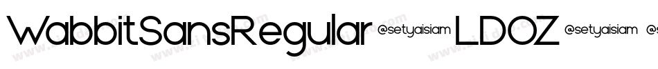 WabbitSansRegular-LDOZ字体转换