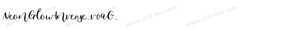 NeonGlowInverse-v0aO字体转换