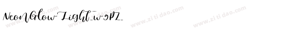 NeonGlowLight-w9PZ字体转换