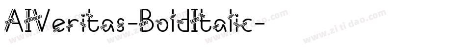 AIVeritas-BoldItalic字体转换