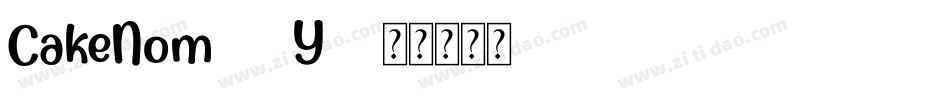 CakeNom-87Y0字体转换