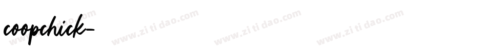 coopchick字体转换