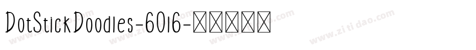 DotStickDoodles-6Ol6字体转换