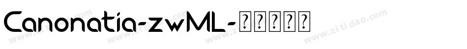 Canonatia-zwML字体转换