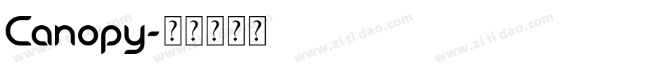 Canopy字体转换