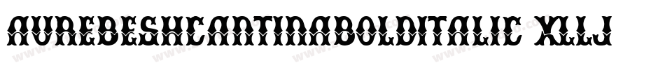 AurebeshCantinaBoldItalic-xllj字体转换