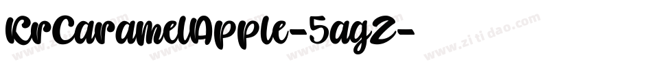 KrCaramelApple-5agZ字体转换