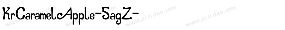 KrCaramelApple-5agZ字体转换
