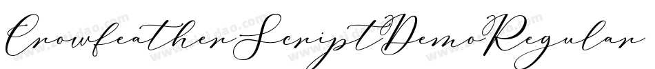 CrowfeatherScriptDemoRegular-xMdq字体转换