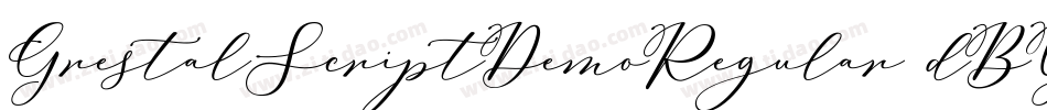 GrestalScriptDemoRegular-dBYX字体转换