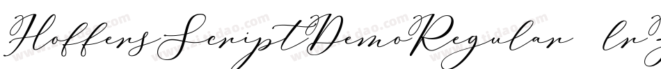 HoffersScriptDemoRegular-9lrZ字体转换 HoffersScriptDemoRegular-9lrZ字体转换