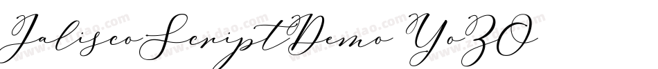 JaliscoScriptDemo-YoZO字体转换 JaliscoScriptDemo-YoZO字体转换