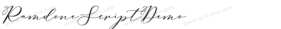 RamdoneScriptDemo字体转换