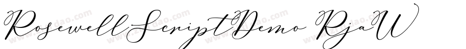 RosewellScriptDemo-RjaW字体转换