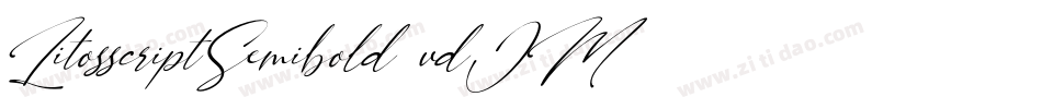 LitosscriptSemibold-vdJM字体转换