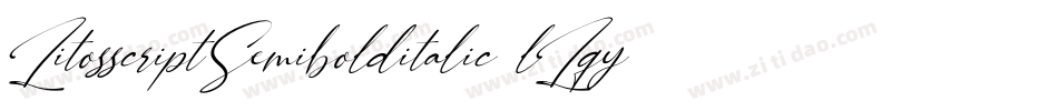 LitosscriptSemibolditalic-lLqy字体转换