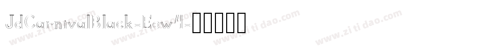 JdCarnivalBlack-Eow4字体转换