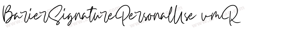 BarierSignaturePersonalUse-vmRzL字体转换