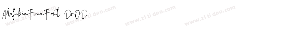 AdefebiaFreeFont-DrOD字体转换