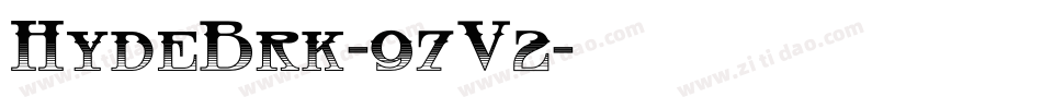 HydeBrk-97V2字体转换