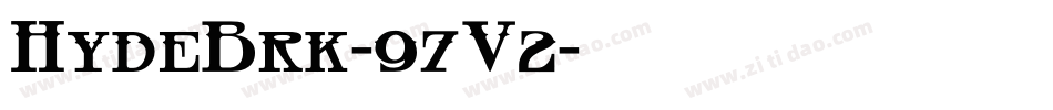 HydeBrk-97V2字体转换