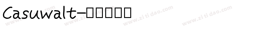 Casuwalt字体转换