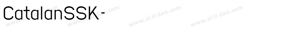 CatalanSSK字体转换