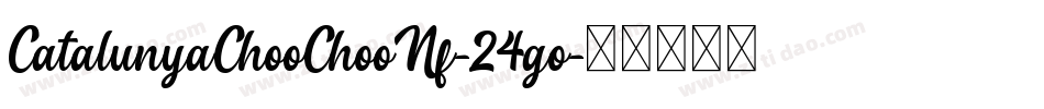 CatalunyaChooChooNf-24go字体转换