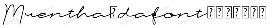Mrentha(dafont)字体转换