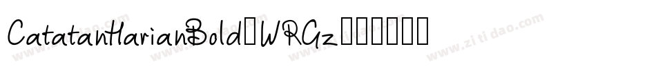 CatatanHarianBold-WRGz字体转换