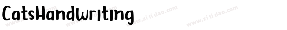 CatsHandwriting字体转换