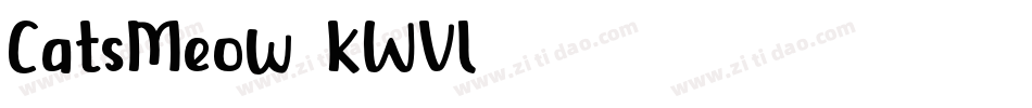 CatsMeow-KWVl字体转换