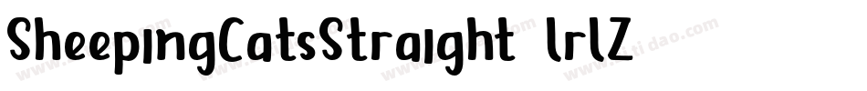SheepingCatsStraight-lrlZ字体转换