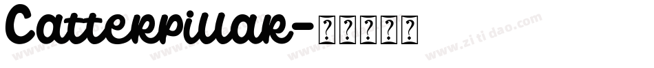 Catterpillar字体转换