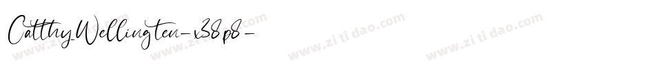 CatthyWellingten-x38p8字体转换
