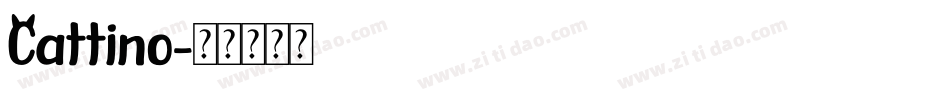 Cattino字体转换