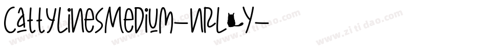 CattylinesMedium-nRL0Y字体转换