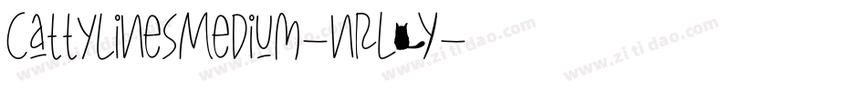 CattylinesMedium-nRL0Y字体转换