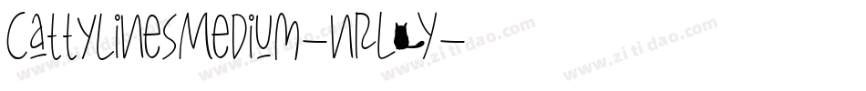 CattylinesMedium-nRL0Y字体转换