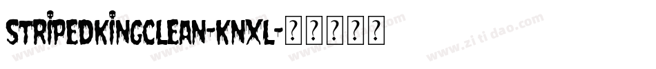 StripedKingClean-Knxl字体转换