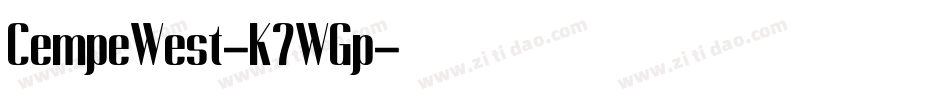 CempeWest-K7WGp字体转换