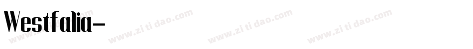Westfalia字体转换