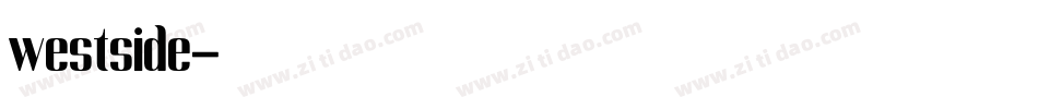westside字体转换